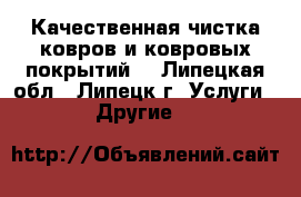 Качественная чистка ковров и ковровых покрытий. - Липецкая обл., Липецк г. Услуги » Другие   